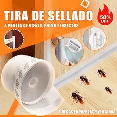 🔥【2 piezas 23€】 🚪Banda de sellado inferior de puerta de PVC: a prueba de insectos y viento