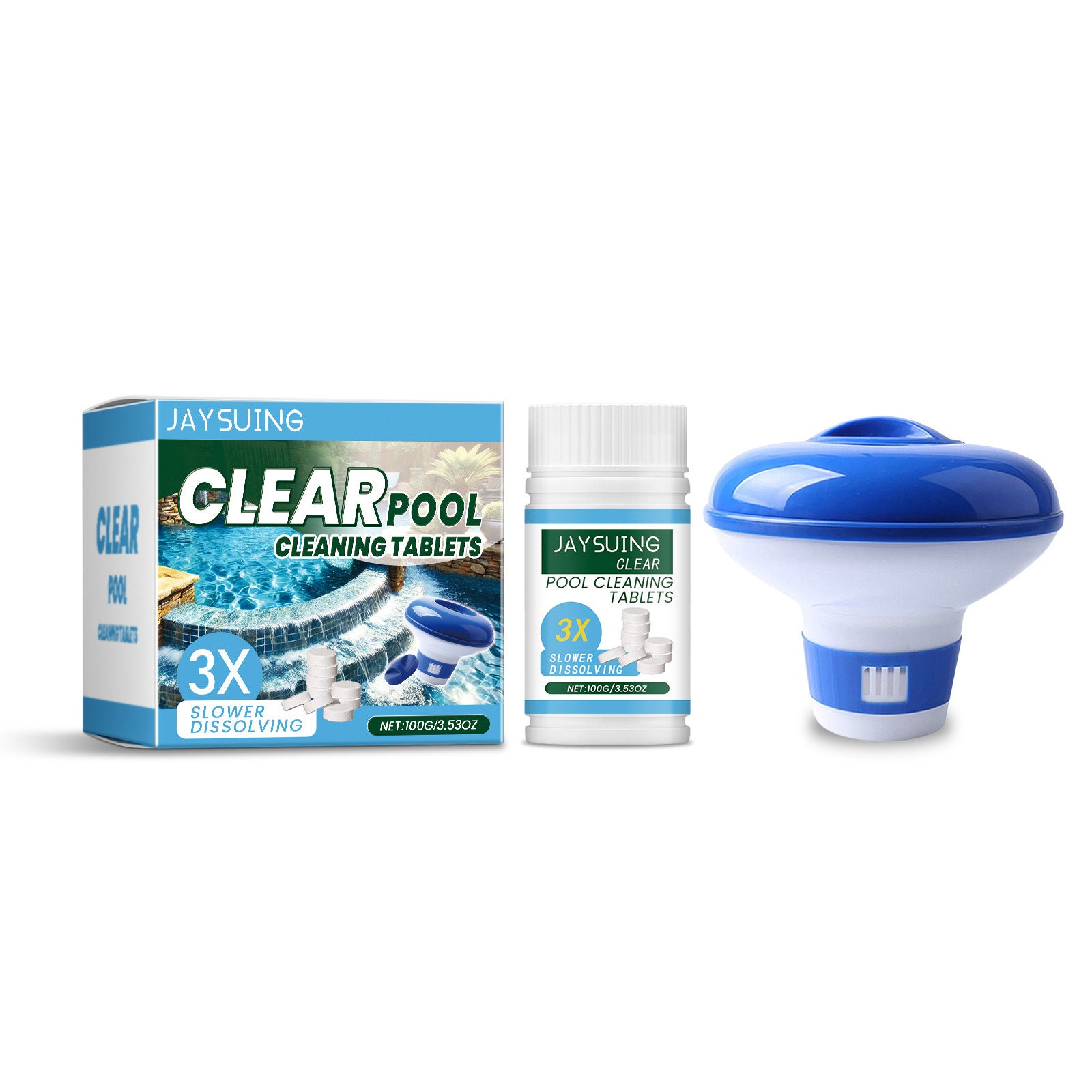 🔥【Compra 1, llévate 1 gratis】🏊‍♀️💧Pastillas limpiadoras para piscinas para un agua clara y transparente.
