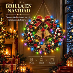 🎄✨ Kit DIY de Atrapaluz Navideño con Perlas y Diamantes | Adorno Colgante con Luces LED | Manualidades Creativas para Navidad 💎