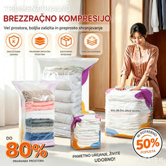 ⏳ Časovno omejena ponudba 🔥【Komplet 4】Vakuumske kompresijske vrečke brez črpalke, vrečke za shranjevanje, odporne proti prahu
