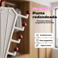 🔥🔥【Paquete de 6 piezas】👔👚Estantería multifuncional con ganchos en forma de V y dos lados.