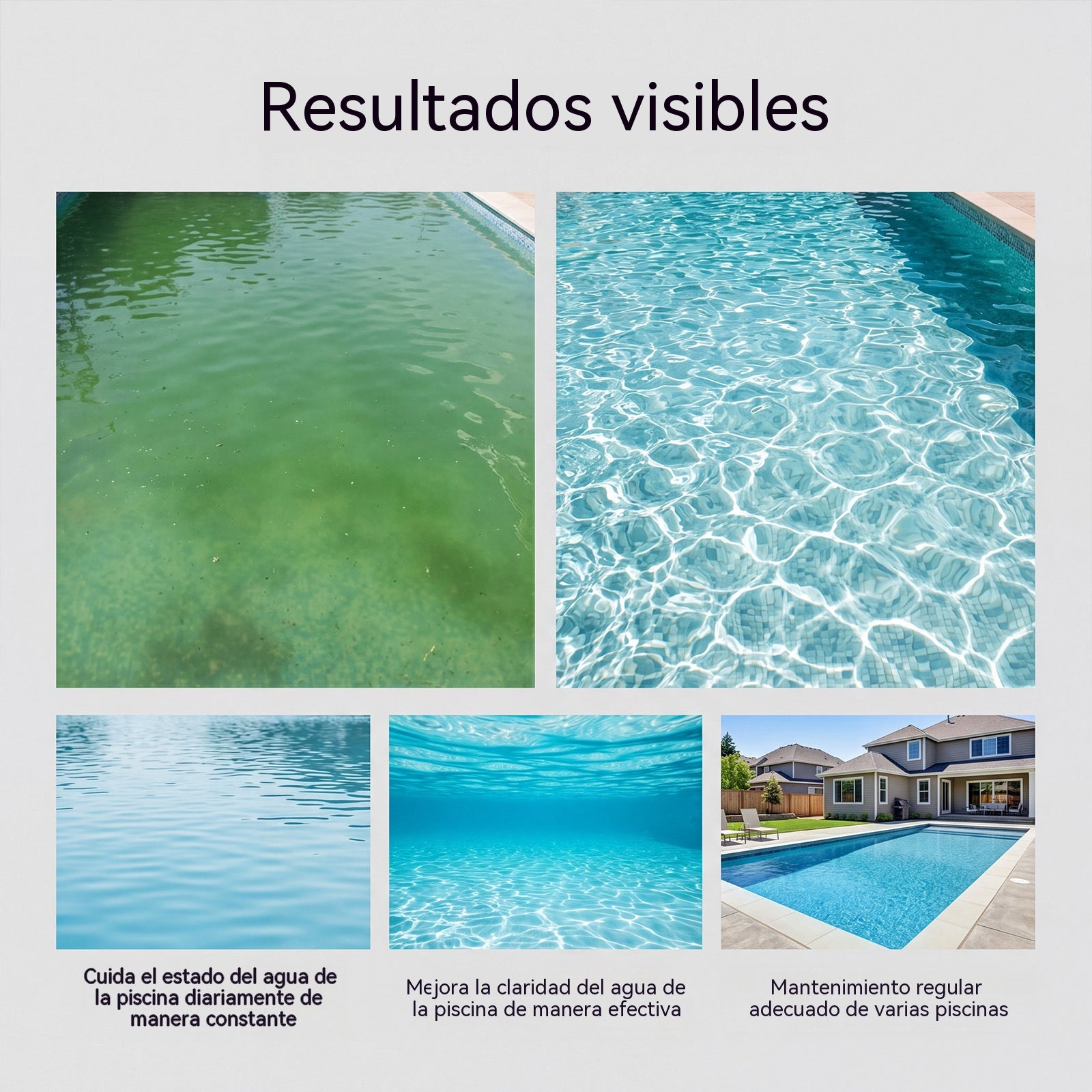 🔥Compre 1 y obtenga 1 gratis（2 botella）Pastillas efervescentes para la limpieza de piscinas