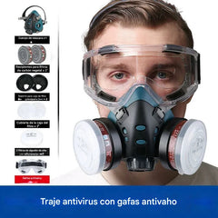 🔥🔥Mascarilla industrial con carbón activado, protege contra el polvo, los humos y la pintura tóxica.