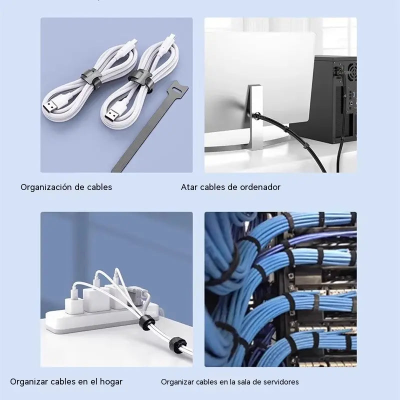 🔥【Paquete de 50】Bridas de velcro reutilizables para asegurar y almacenar artículos