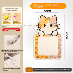 🏆【Producto más vendido】Rascador de pared para gatos, no requiere instalación, deja que tu gato libere sus emociones libremente.