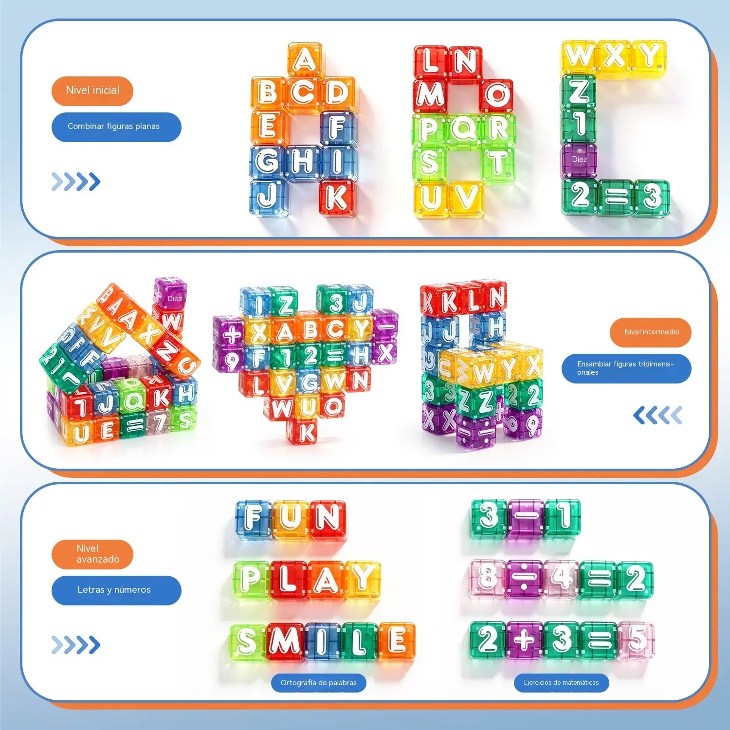 📢📢¡40% de descuento por tiempo limitado! 【40 bloques de construcción + caja de almacenamiento】⏰Bloques magnéticos de construcción de letras y números para niños