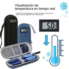 ❄️✈️Nevera portátil para insulina con indicador de temperatura