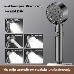 🚿💦 Cabezal de ducha 5-en-1: 5 modos + presión mejorada ✨