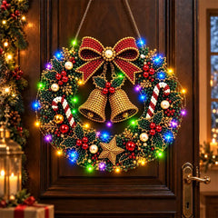🎄✨ Kit DIY de Atrapaluz Navideño con Perlas y Diamantes | Adorno Colgante con Luces LED | Manualidades Creativas para Navidad 💎