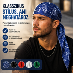 🏝【Értékes 5 darabos szett】Elegáns retró stílusú sapka/fejkendő, légáteresztő selyem anyagból.