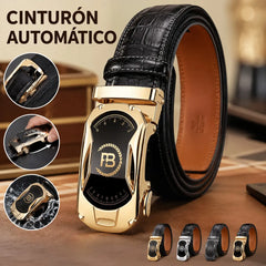 📢📢 ¡50% de descuento! 💼✨ Cinturón de hombre de cuero genuino con hebilla automática, perfecto para el uso diario, la oficina y ocasiones formales.