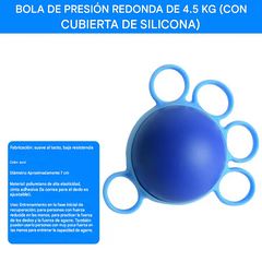 【2 por 24 euros】Pelota ortopédica para la recuperación de dedos y manos, con anillos de fijación, dispositivo de entrenamiento de fuerza y movilidad para personas mayores o con secuelas de un derrame cerebral.