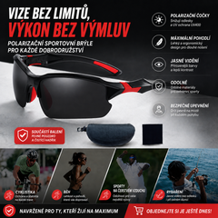 💥【Kupte jeden a druhý dostanete zdarma】🕶️Polarizované sportovní sluneční brýle s prostorovým aerodynamickým designem