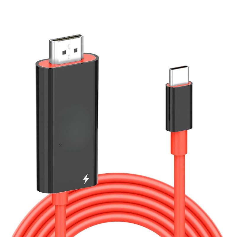 ✈️🔌(4K60Hz) Cable USB-C a HDMI portátil — compatible con teléfonos móviles, ordenadores y consolas de juegos portátiles, conectar y usar ⚡