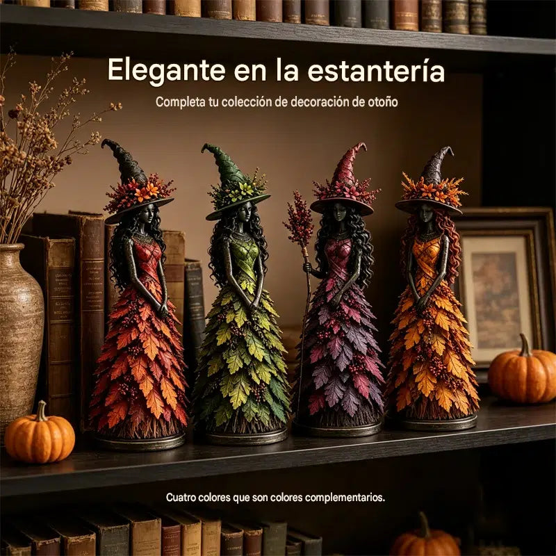 🧙‍♀️ Elvarázsolt őszi boszorkányfigura