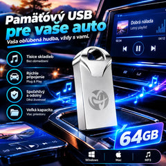 🚗🎵🎵【64G】【Hudobný USB kľúč】Obsahuje 4000 skladieb, 300 hudobných nahrávok a 6D zvukové efekty