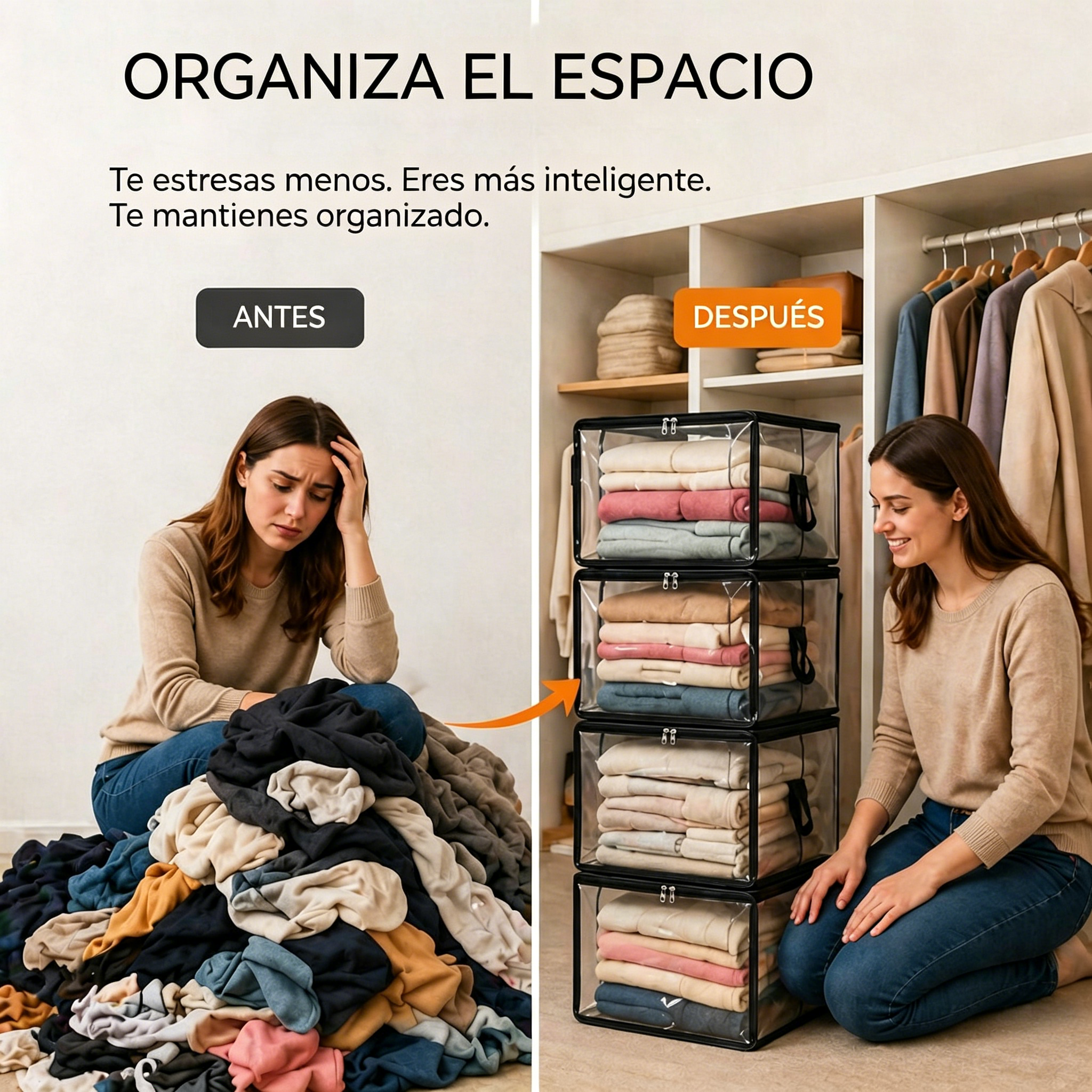 📦Bolsa de almacenamiento de plástico transparente, grande, resistente y gruesa para ropa, mudanzas y almacenamiento