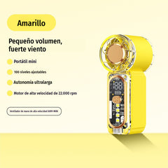Ventilador pequeño portátil de alta velocidad y larga duración.