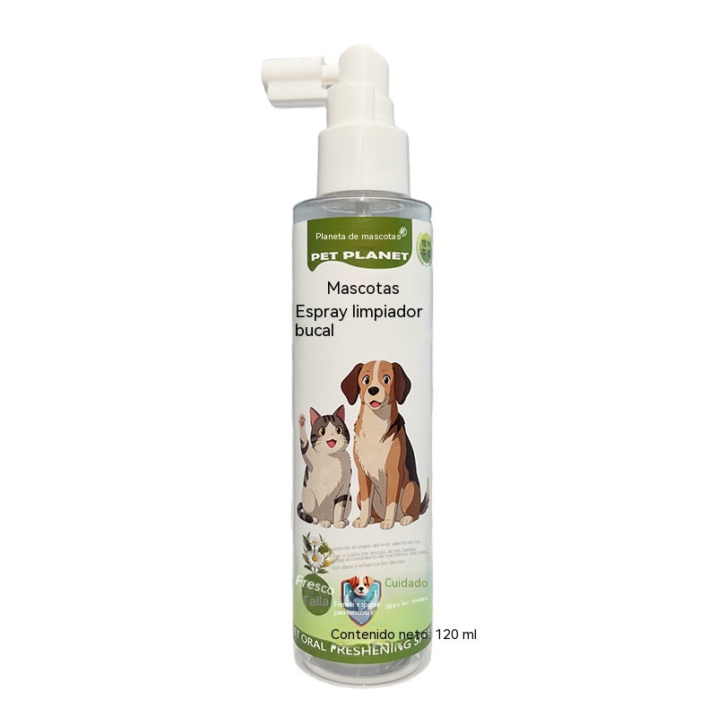 🐶【2 artículos por 27 euros】🐱El spray de higiene bucal para mascotas puede refrescar el aliento y eliminar el amarillamiento y el sarro de los dientes.