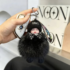 😴🧸🚗Compra 1 y llévate 1 gratis🔥Colgante para coche con forma de muñeco durmiente, llavero de dibujos animados con motivo de peluche.