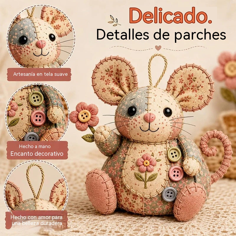🧵Kit de costura artesanal de peluche de ratón vintage