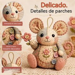 🧵Kit de costura artesanal de peluche de ratón vintage