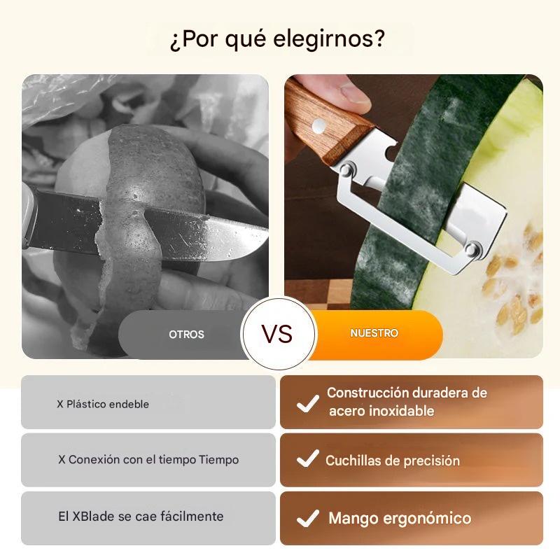 Un juego de 4 piezas cuesta solo 25 euros 🍴✨ Pelador de verduras multifuncional para la cocina