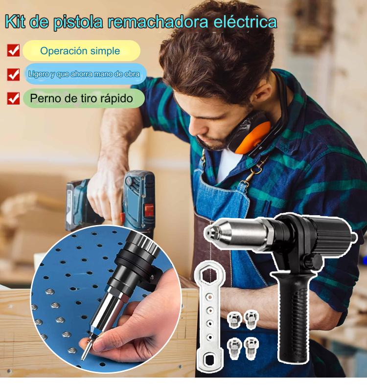 🔥Nuevo producto en oferta🧑‍🔧Junta de conversión de pistola de remache ciego con núcleo de pistola de remache eléctrico profesional