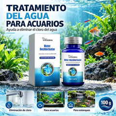 🐟💧 Tabletas Efervescentes para Estanque de Peces – Neutraliza Cloro y Cloraminas | Elimina Algas y Malos Olores | Clarificador de Agua 🐠