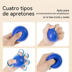 【📢50% de descuento】Pelota de entrenamiento para la rehabilitación de la fuerza de agarre, para personas mayores o supervivientes de un ictus, con aro fijo.