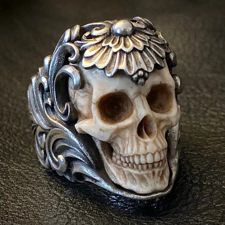 💀💀Anillo de calavera de plata 925