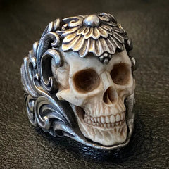 💀💀Anillo de calavera de plata 925