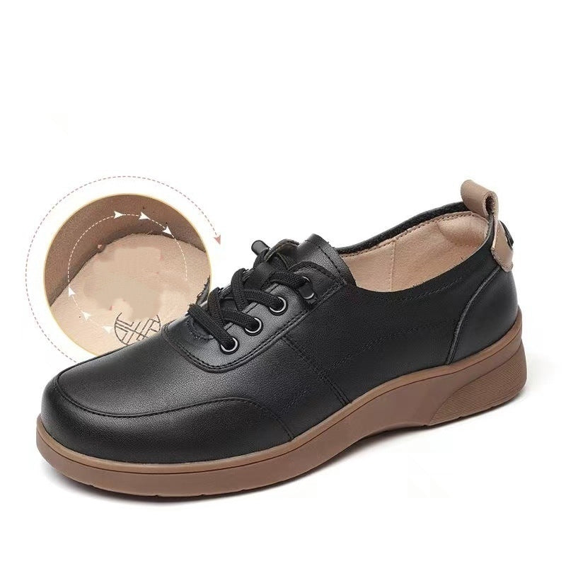 🔥✨【Nuevos estilos de otoño】🔥🥿【35-40】Zapatos casuales de mujer de piel auténtica - sin cordones, cómodos, suela suave, primavera y otoño