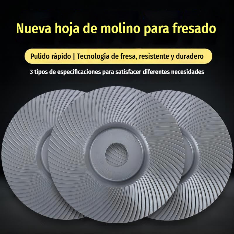 【2 piezas】⚙️Discos y fresas de lijado para madera | Compatibles con amoladora angular ✨