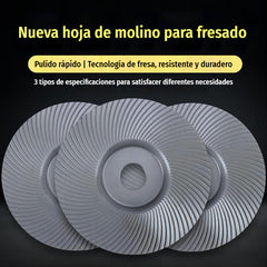 【2 piezas】⚙️Discos y fresas de lijado para madera | Compatibles con amoladora angular ✨