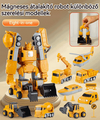 🎉【50% OFF】🧲【16 db】Mágneses építőkockák – Transformers oktatójátékok 🤖🧩