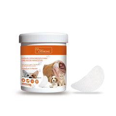 🐶🐱【60pcs】Toallitas para oídos y ojos de mascotas: Limpieza suave, prevención de malos olores y eliminación de ácaros y cerumen.