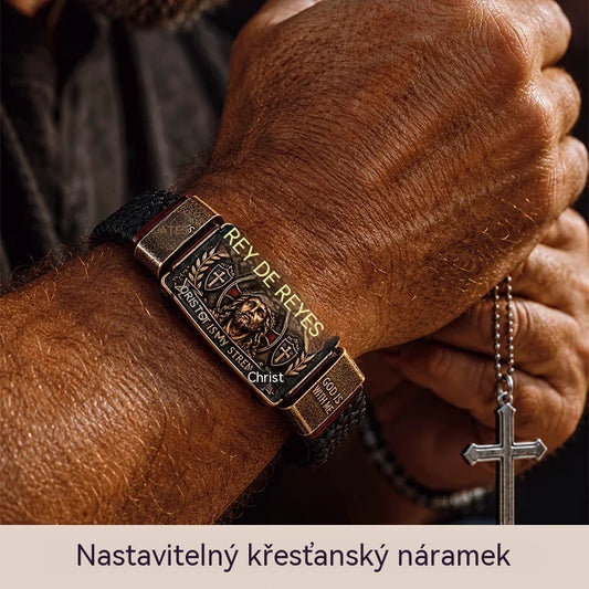 ✨Nastavitelný křesťanský náramek, který vám neustále připomíná, abyste si uchovali víru a naději.