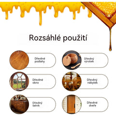 🔥【120 ml + houba + hadřík】Přírodní mikromolekulární včelí vosk ve spreji pro péči o nábytek, údržbu podlah a leštění.