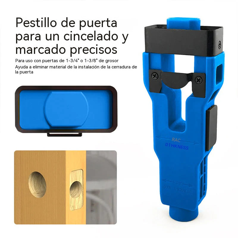 Herramienta profesional para la instalación de pestillos de puerta