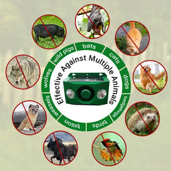 🔥【30% OFF】🐅Repelente ultrasónico de animales salvajes alimentado por energía solar