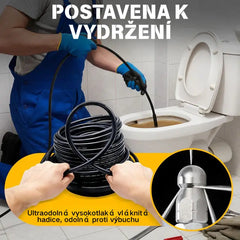 Kit de limpieza de desagües de 5800 PSI: boquilla y manguera de alta presión para desagües/tuberías obstruidas.