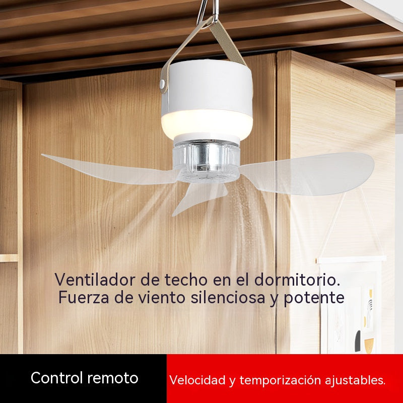 ⏰ Oferta por tiempo limitado: ¡Ventilador de techo recargable con luz LED! 🌬️✨Carga USB
