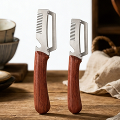 ✅Compra 1 y llévate 1 gratis (2 artículos) 🧅🔪 Pelador de cocina multifuncional 3 en 1: ¡Pela, corta y abre botellas! 🔥