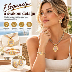 📢📢 50% POPUSTA! ⏰ Elegantni set nakita od 4 dijela s cirkonima