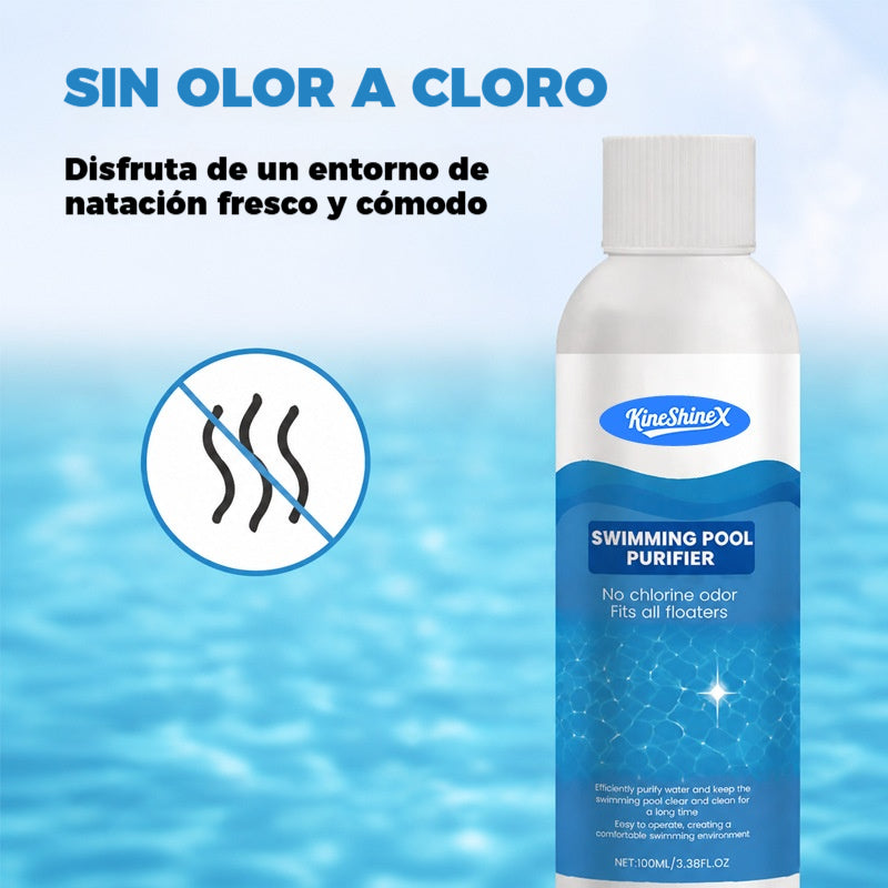 ⏰💦Compra 1 y recibe 1 gratis🏊‍♂️ Líquido Clarificador para Piscinas – Agua Transparente en Horas, Sin Esfuerzo ✨