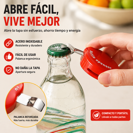 🍎（2 piezas）🍾 Abrebotellas magnético multifuncional con forma de manzana