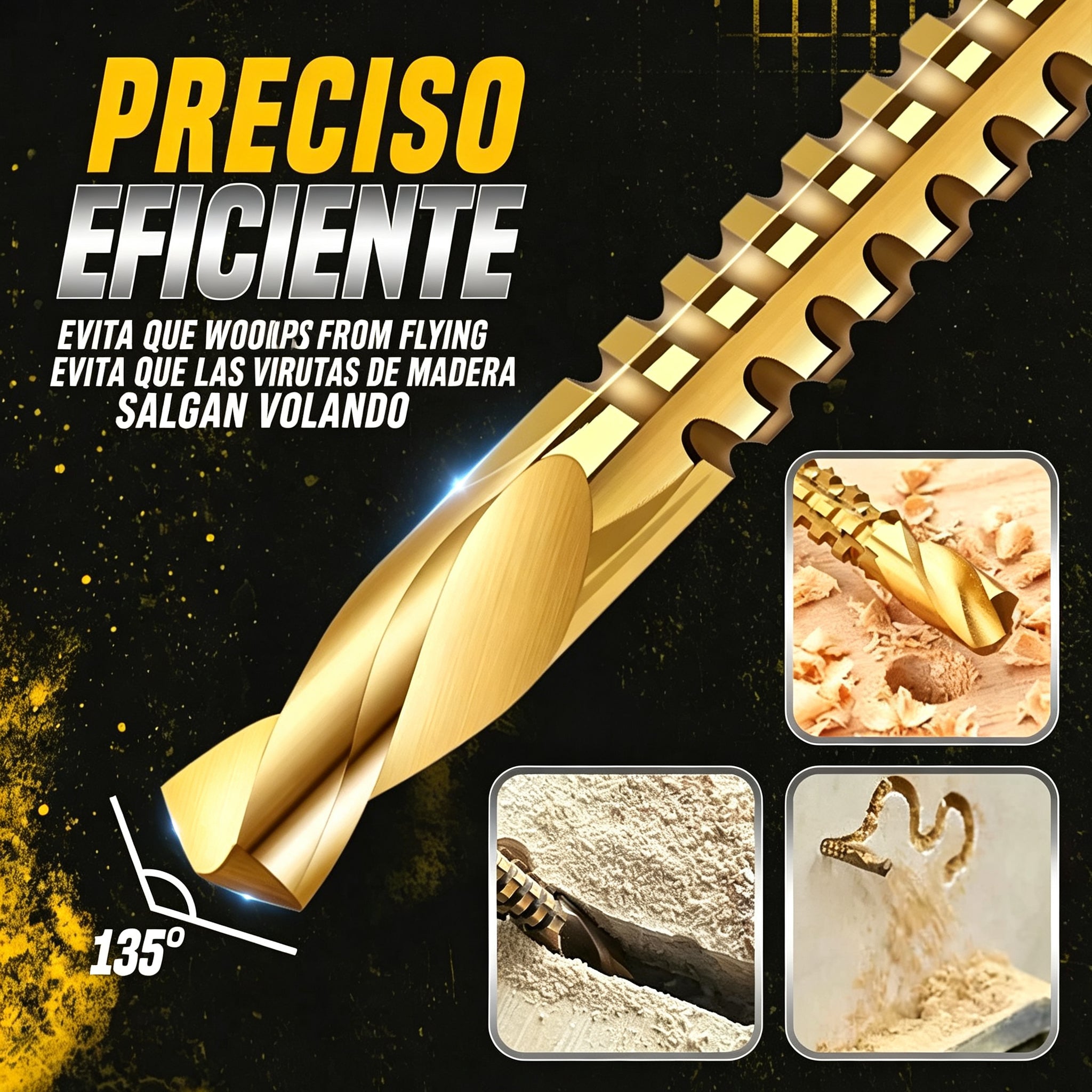【3+4+5+6+6.5+8 mm】⚙️ Juego de brocas helicoidales: acero de alta velocidad, recubiertas de titanio y compatibles con muchos materiales 🧰