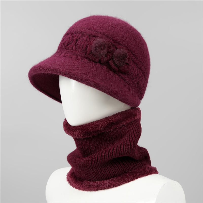🔥 50% DESCUENTO | Accesorios de invierno suaves y abrigados❄️ Set de gorro y bufanda cálido para mamá y abuela