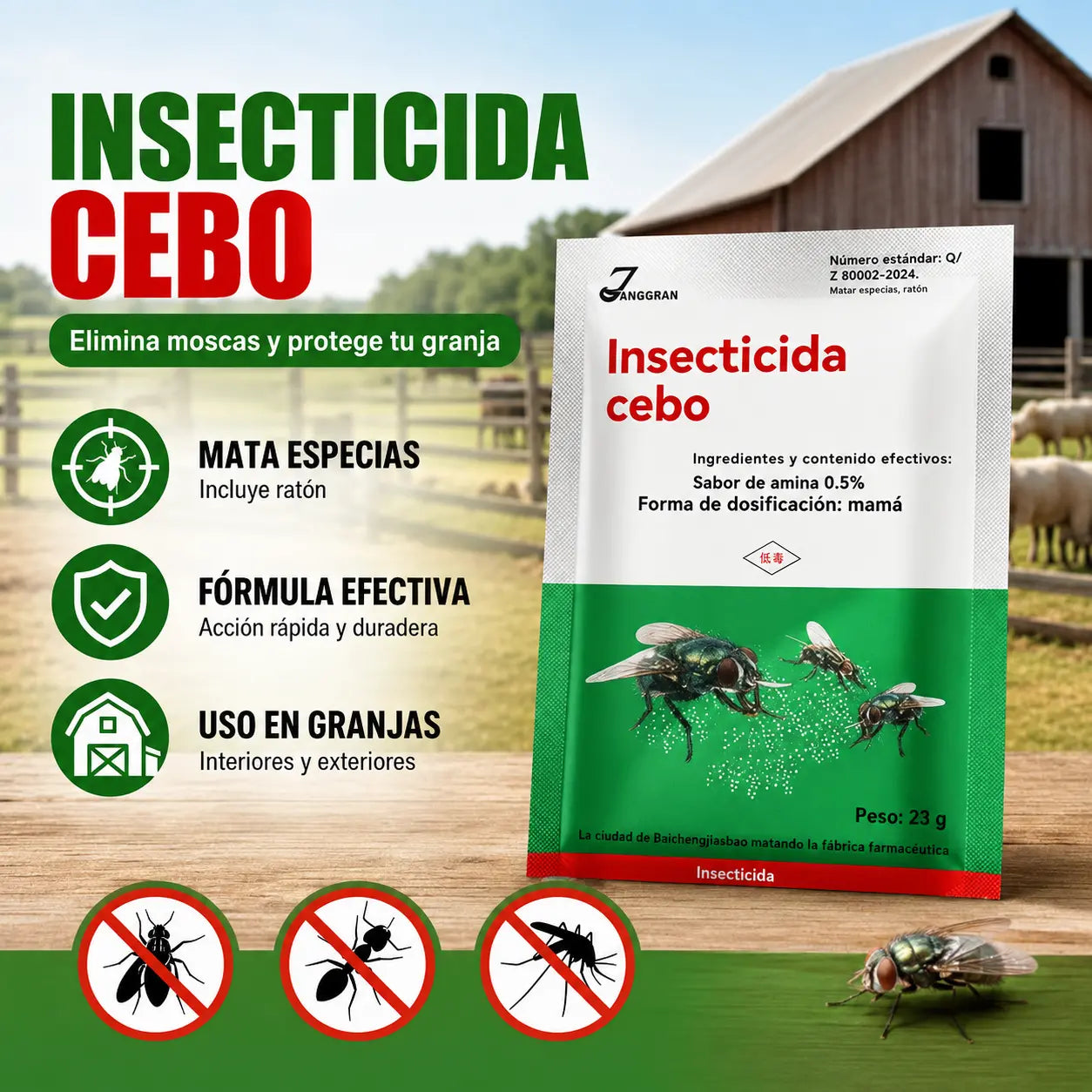 🦟【10 bolsas】Una herramienta mágica antiinsectos para granjas, un paquete puede durar medio año